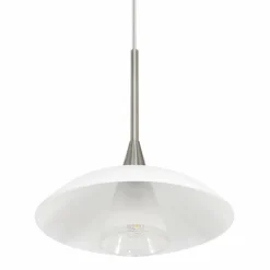 Luminaires Steinhauer Suspension Steinhauer Tallerken LED Acier inoxydable, Blanc, 1 lumière