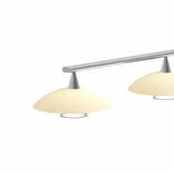 Luminaires Steinhauer Suspension Steinhauer Tallerken LED Acier inoxydable, Blanc, 4 lumières