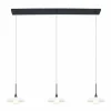 Luminaires Steinhauer Suspension Steinhauer Tallerken LED Nickel mat, 3 lumières