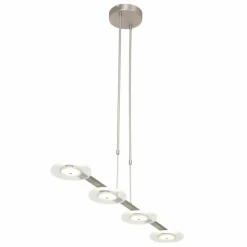 Luminaires Steinhauer Suspension Steinhauer Turound LED Argenté, 4 lumières* Éclairage Led