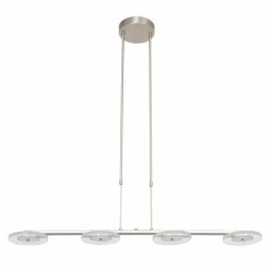 Luminaires Steinhauer Suspension Steinhauer Turound LED Argenté, 4 lumières* Éclairage Led