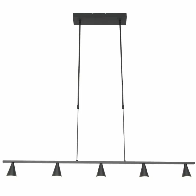 Luminaires Steinhauer Suspension Steinhauer Vortex Noir, 5 lumières* Suspensions