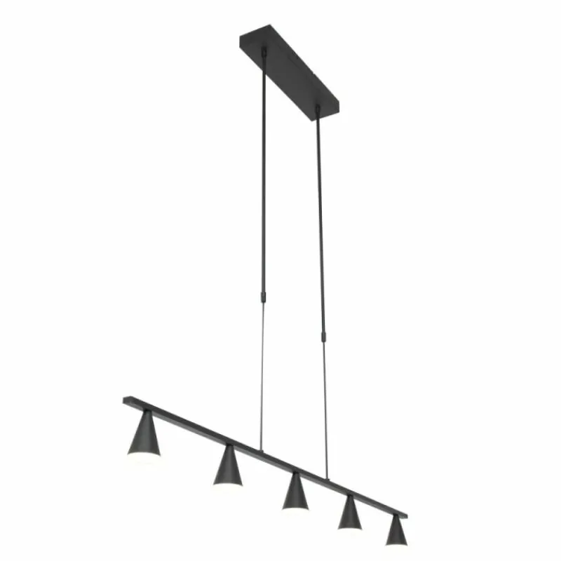 Luminaires Steinhauer Suspension Steinhauer Vortex Noir, 5 lumières* Suspensions