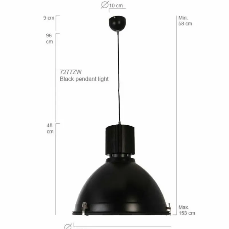 Luminaires Steinhauer Suspension Steinhauer WARBIER Noir, 1 lumière* Suspensions