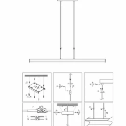 Luminaires Steinhauer Suspension Steinhauer Zelena LED, 3 lumières* Éclairage Led