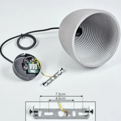 Luminaires Scandinaves-hofstein Suspension Stettler Noir, 1 lumière