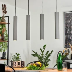 Lampes Industrielles-hofstein Suspension Stettler Noir, 4 lumières