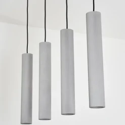 Lampes Industrielles-hofstein Suspension Stettler Noir, 4 lumières