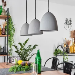 Luminaires Scandinaves-hofstein Suspension Stettler Noir, 3 lumières