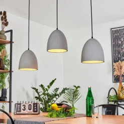 Luminaires Scandinaves-hofstein Suspension Stettler Noir, 3 lumières