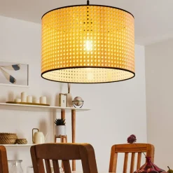 Style Boho-Chic-hofstein Suspension Stront Noir, 1 lumière