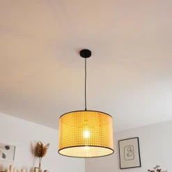 Style Boho-Chic-hofstein Suspension Stront Noir, 1 lumière