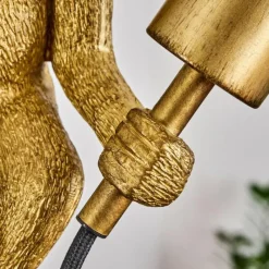 Lampes Dorées-hofstein Suspension Suardi Or, Noir, 1 lumière