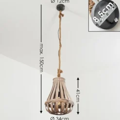 Lampes Vintages & Rétros-hofstein Suspension Sudernleben Brun, Gris, 150 lumières