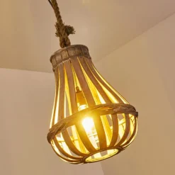 Lampes Vintages & Rétros-hofstein Suspension Sudernleben Brun, Gris, 150 lumières