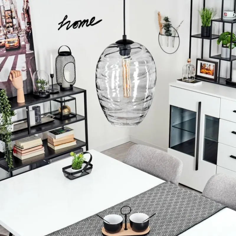 hofstein Suspension Sukeva Noir, 1 lumière