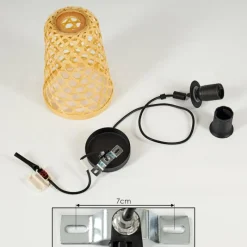 Style Boho-Chic-hofstein Suspension Sukhothai Noir, 1 lumière