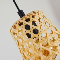 Style Boho-Chic-hofstein Suspension Sukhothai Noir, 1 lumière