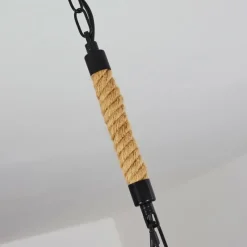 Lampes Vintages & Rétros-hofstein Suspension Sulzano Brun, Noir, 1 lumière