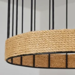 Lampes Vintages & Rétros-hofstein Suspension Sulzano Brun, Noir, 1 lumière