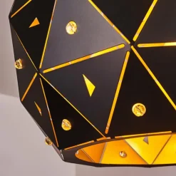 hofstein Suspension Sunasau Noir, 1 lumière