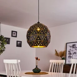 hofstein Suspension Sunasau Noir, 1 lumière