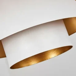 Lampes Dorées-hofstein Suspension Sundet Blanc, 1 lumière