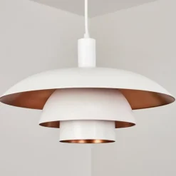 Luminaires Scandinaves-hofstein Suspension Sundet Blanc, 1 lumière