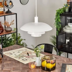 Luminaires Scandinaves-hofstein Suspension Sundet Blanc, 1 lumière