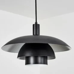 Luminaires Scandinaves-hofstein Suspension Sundet Noir, 1 lumière