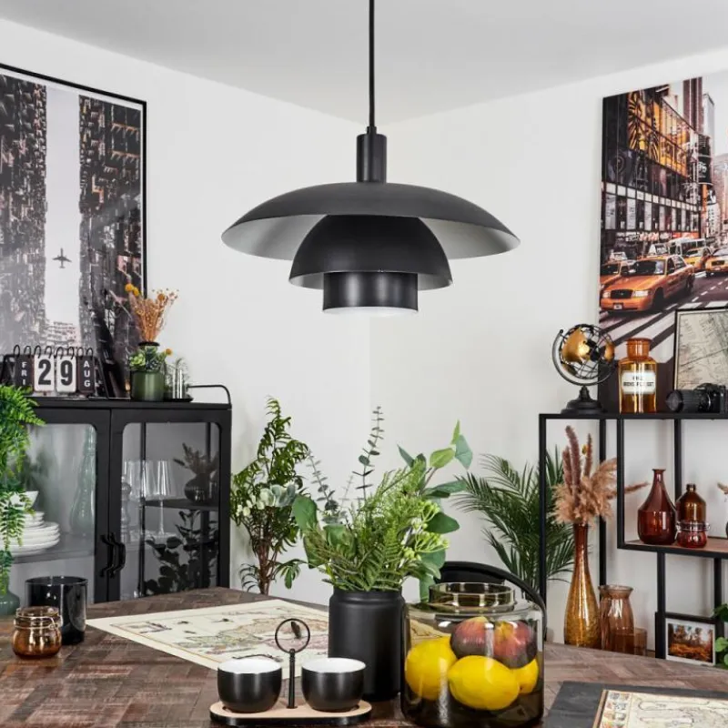 Luminaires Scandinaves-hofstein Suspension Sundet Noir, 1 lumière