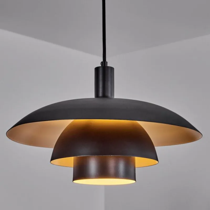 Luminaires Scandinaves-hofstein Suspension Sundet Noir, 1 lumière