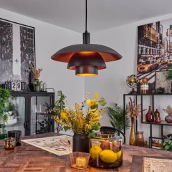 Luminaires Scandinaves-hofstein Suspension Sundet Noir, 1 lumière