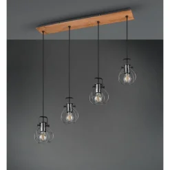 Lampes Vintages & Rétros-Luminaires Trio Suspension Sundsvall Brun, Noir, 4 lumières
