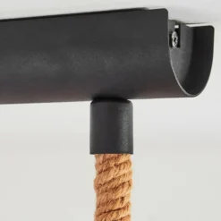 Lampes Vintages & Rétros-hofstein Suspension Sunnyvale Écru, Noir, 3 lumières