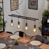 Lampes Vintages & Rétros-hofstein Suspension Susillon Noir, 4 lumières