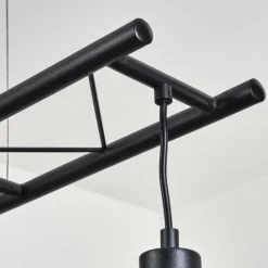 Lampes Vintages & Rétros-hofstein Suspension Susillon Noir, 4 lumières