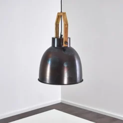 Luminaires Rustiques-hofstein Suspension Svanfolk Acier brossé, 1 lumière