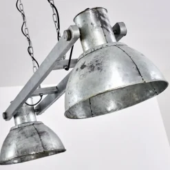 Lampes Industrielles-hofstein Suspension Svanfolk Gris, Rouille, 2 lumières