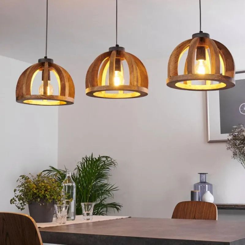 Luminaires Scandinaves-hofstein Suspension Tabua Gris, 3 lumières