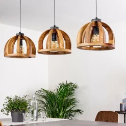 Luminaires Scandinaves-hofstein Suspension Tabua Gris, 3 lumières