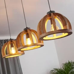 Luminaires Scandinaves-hofstein Suspension Tabua Gris, 3 lumières