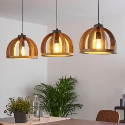 Luminaires Scandinaves-hofstein Suspension Tabua Gris, 3 lumières