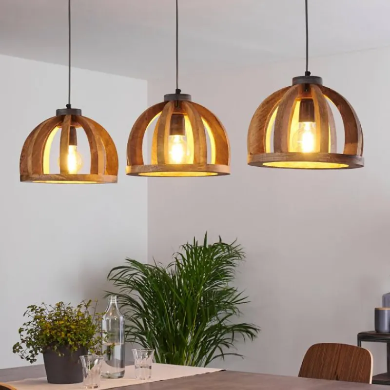 Luminaires Scandinaves-hofstein Suspension Tabua Gris, 3 lumières