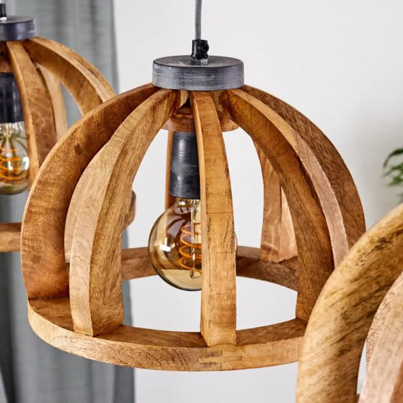 Luminaires Scandinaves-hofstein Suspension Tabua Gris, 3 lumières