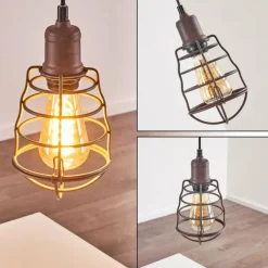 Lampes Industrielles-hofstein Suspension Taggia Brun, 1 lumière