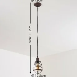 Lampes Industrielles-hofstein Suspension Taggia Brun, 1 lumière