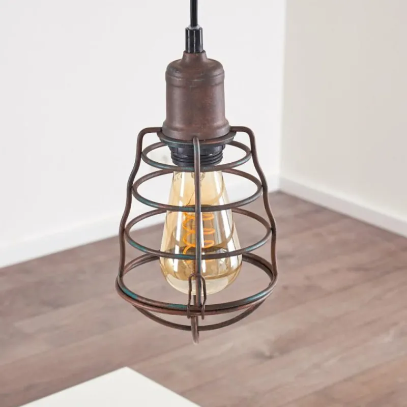 Lampes Industrielles-hofstein Suspension Taggia Brun, 1 lumière