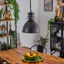 Lampes Industrielles-hofstein Suspension Tallaa Noir, 1 lumière