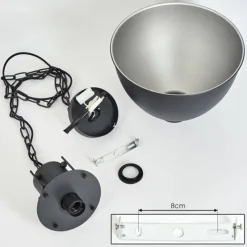 Lampes Industrielles-hofstein Suspension Tallaa Noir, 1 lumière